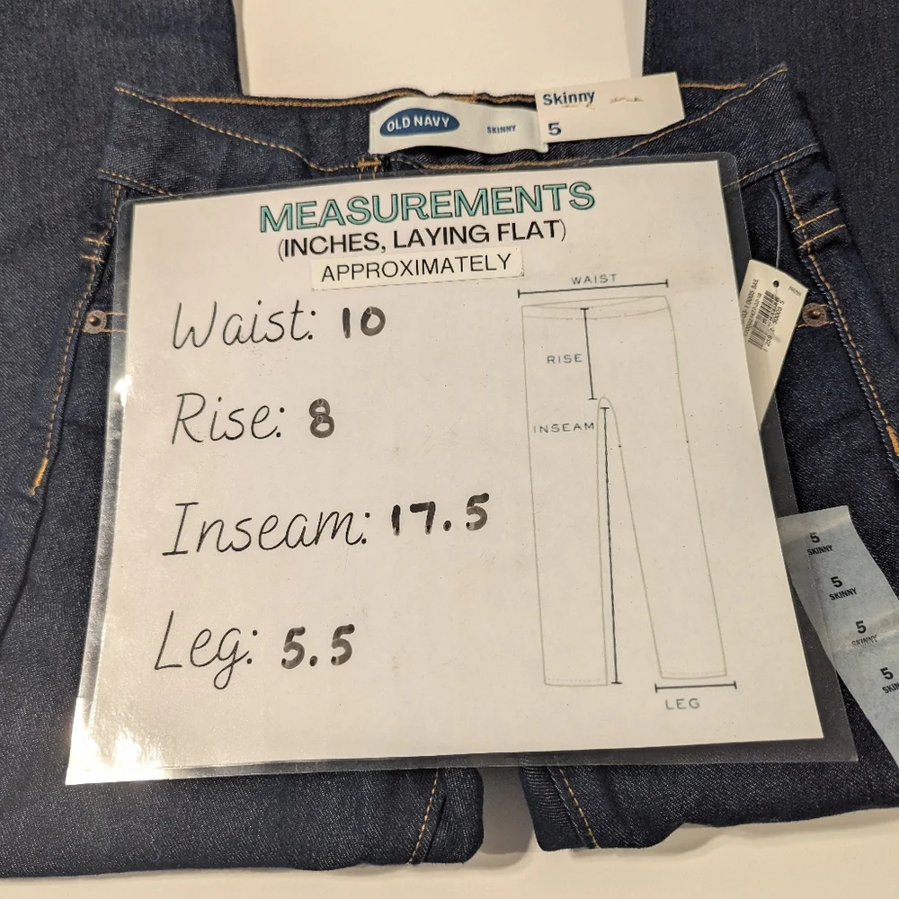 Old Navy Boy's Skinny Blue Jeans Size 5